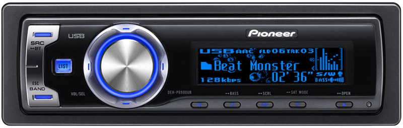 Pioneer DEH-P6900UB In-Dash CD/MP3/WMA/iTunes AAC Receiver with Built-in USB Control