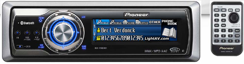 Pioneer DEH-P9900BT CD/MP3/WMA Player with 65K Color Screen, BlueTooth Capability